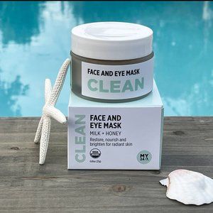 Milk-honey face and eye mask, organic